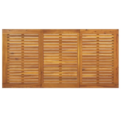 Zestaw do jadalni w ogrodzie 7 pcs Szary Lite Drewno Akacji