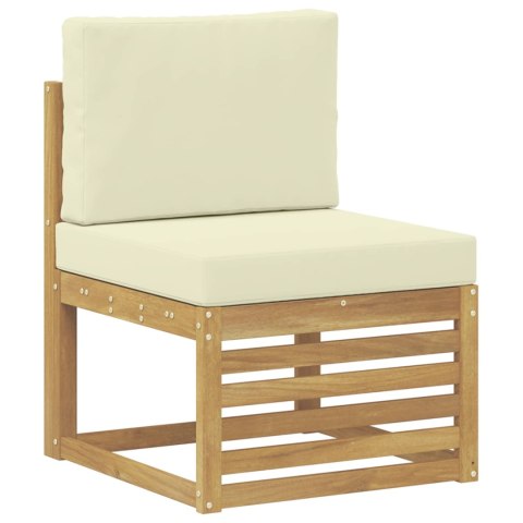 Zestaw sof na zewnątrz Biały 273 x 213,5 x 73 cm Poliester