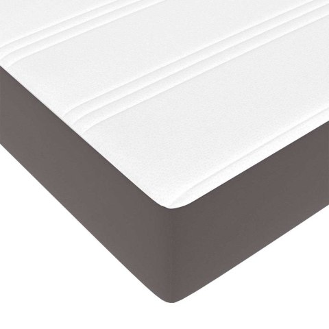Rama łóżka z materacem Inny 2 pcs Szary PVC