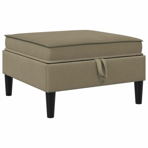 Zestaw mebli do salonu 5 pcs Khaki tkanina