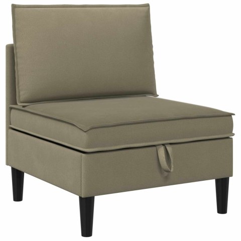 Zestaw mebli do salonu 6 pcs Khaki tkanina