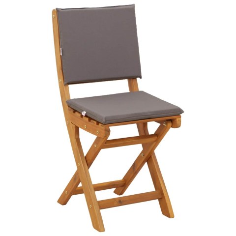 Krzesła Bistro na Zewnątrz 6 pcs ciemnoszary 38 x 46 x 85 cm