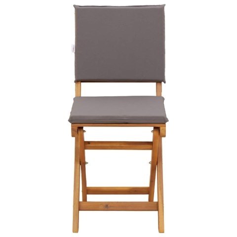 Krzesła Bistro na Zewnątrz 8 pcs ciemnoszary 38 x 46 x 85 cm