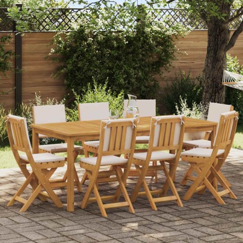 Krzesła Bistro na Zewnątrz 8 pcs kremowobiały 38 x 46 x 85 cm