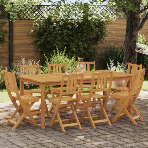 Krzesła Bistro na Zewnątrz 8 pcs naturalny 40 x 42 x 85 cm