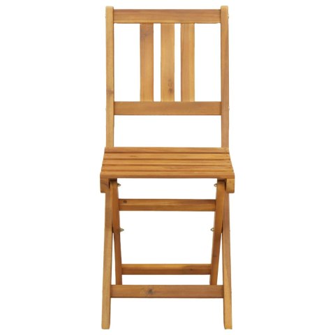 Krzesła Bistro na Zewnątrz 8 pcs naturalny 40 x 42 x 85 cm