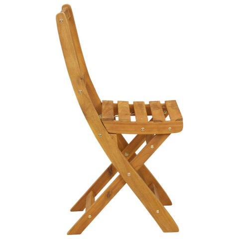 Krzesła Bistro na Zewnątrz 8 pcs naturalny 40 x 42 x 85 cm