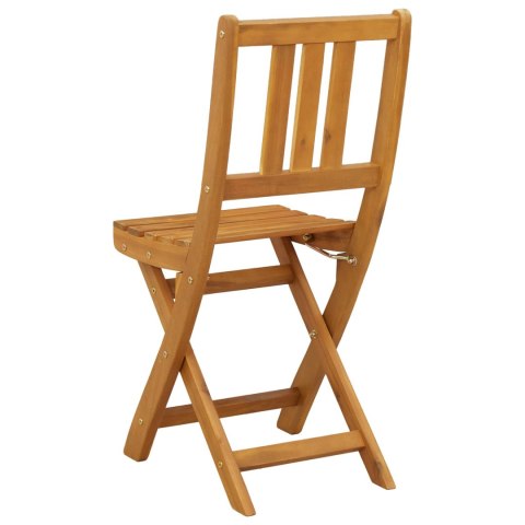 Krzesła Bistro na Zewnątrz 8 pcs naturalny 40 x 42 x 85 cm
