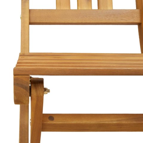 Krzesła Bistro na Zewnątrz 8 pcs naturalny 40 x 42 x 85 cm