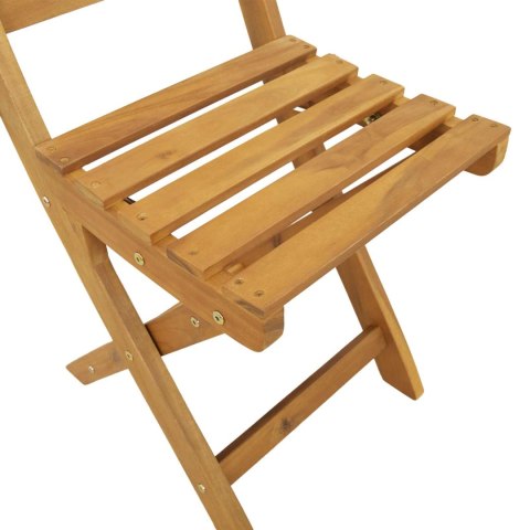 Krzesła Bistro na Zewnątrz 8 pcs naturalny 40 x 42 x 85 cm