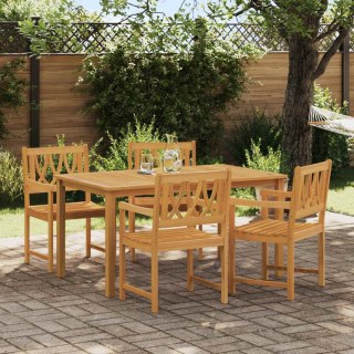Krzesła ogrodowe 4 pcs naturalny Lite Drewno Akacji