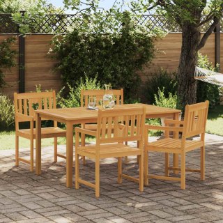 Krzesła ogrodowe 4 pcs naturalny Lite Drewno Akacji