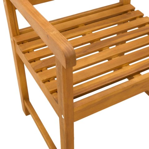 Krzesła ogrodowe 6 pcs naturalny Lite Drewno Akacji