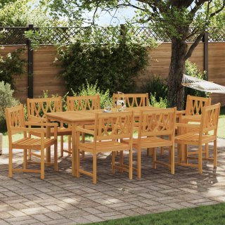 Krzesła ogrodowe 8 pcs naturalny Lite Drewno Akacji