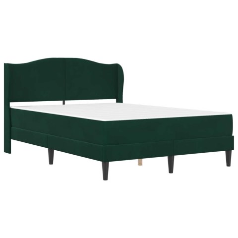 Ramka łóżka Z zagłówkiem 2 pcs Ciemnozielony 120 x 190 cm Welur