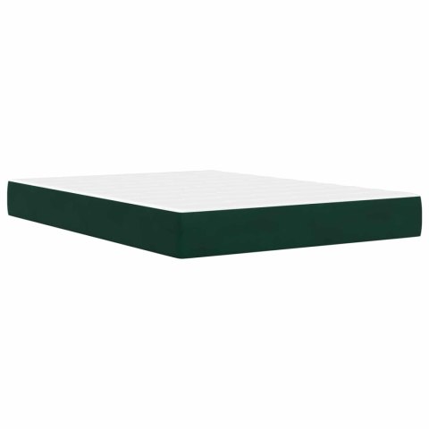 Ramka łóżka Z zagłówkiem 2 pcs Ciemnozielony 120 x 190 cm Welur