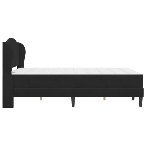 Ramka łóżka Z zagłówkiem 2 pcs Czarny 120 x 190 cm Welur