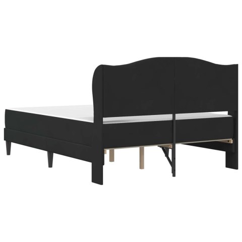Ramka łóżka Z zagłówkiem 2 pcs Czarny 120 x 190 cm Welur