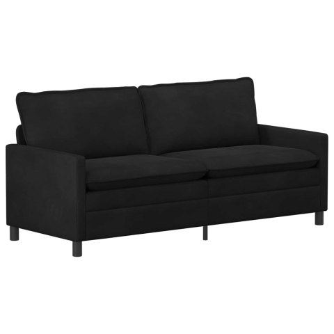 Zestaw Sof 2 pcs Czarny Welur
