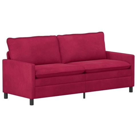 Zestaw Sof 2 pcs Czerwone wino Welur