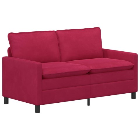 Zestaw Sof 2 pcs Czerwone wino Welur