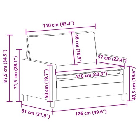 Zestaw Sof 2 pcs różowy Welur