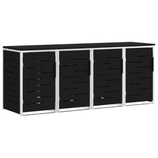 Przechowywanie kosza na odpady Czarny 276 x 77,5 x 112,5 cm