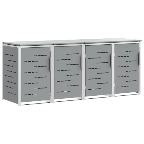 Przechowywanie kosza na odpady Szary 276 x 77,5 x 112,5 cm