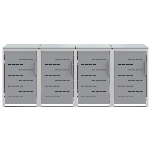 Przechowywanie kosza na odpady Szary 276 x 77,5 x 112,5 cm