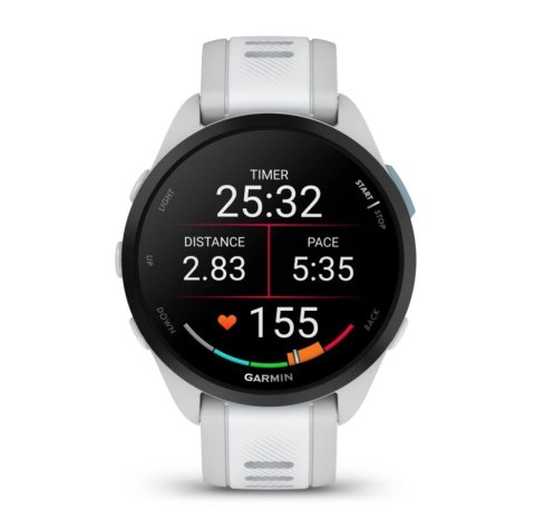 Zegarek Garmin Forerunner 165, 43mm AMOLED Whitestone