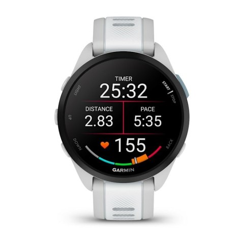 Zegarek Garmin Forerunner 165 Music, 43mm AMOLED Whitestone