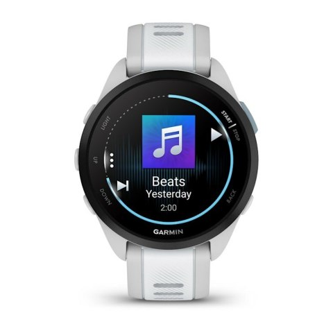 Zegarek Garmin Forerunner 165 Music, 43mm AMOLED Whitestone