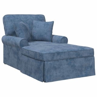 Chaise Lounge z Fartuszkiem niebieski 157 x 91 x 91 cm ARES