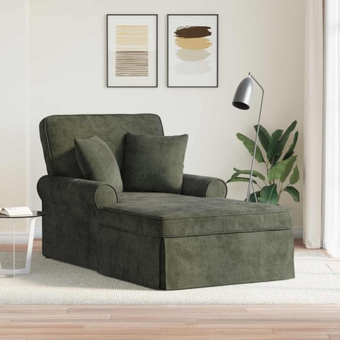 Chaise Lounge z Fartuszkiem zielony 157 x 91 x 91 cm ARES