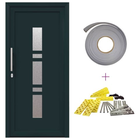 Drzwi Frontowe antracytowy 108 x 208 cm PVC