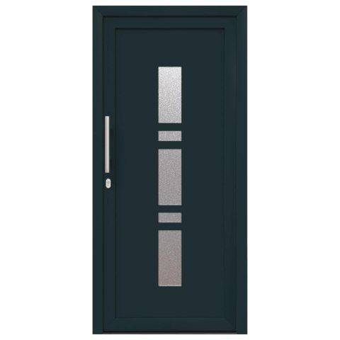 Drzwi Frontowe antracytowy 108 x 208 cm PVC