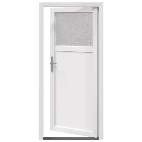 Drzwi Wejściowe Boczne Biały 98 x 198 cm PVC
