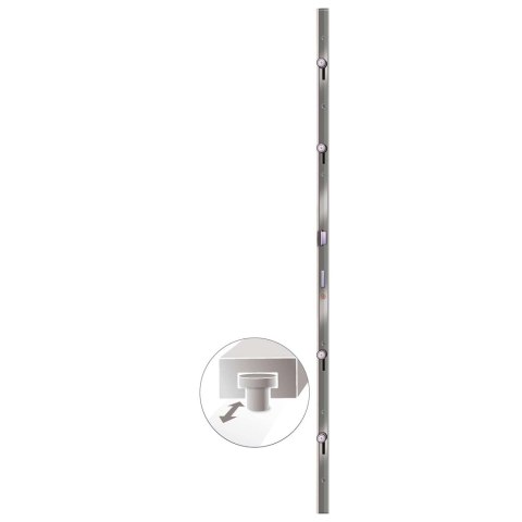 Drzwi Wejściowe Boczne antracytowy 98 x 198 cm PVC