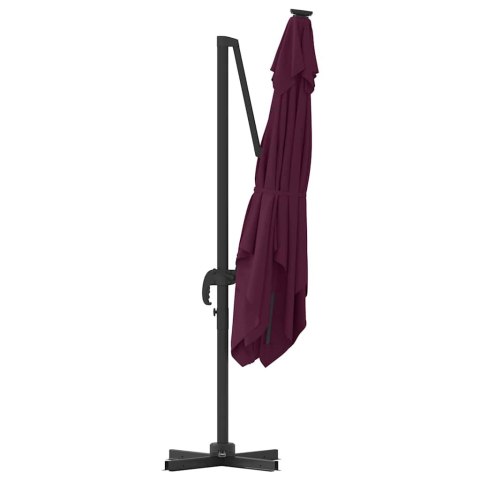 Parasol Roma Czerwony 286 x 284 x 265 cm Aluminium i Poliester