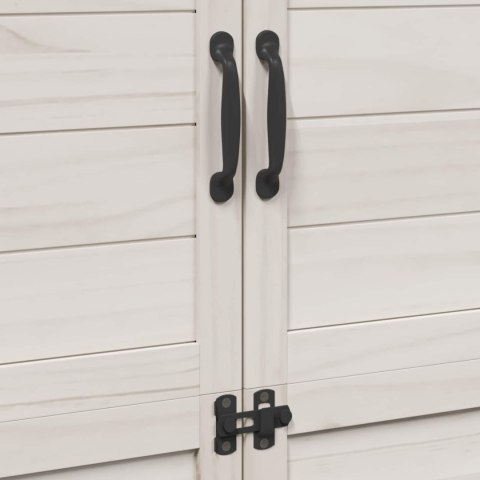 Shed ogrodowy Biały 106,5 x 56 x 176 cm Drewno inżynieryjne