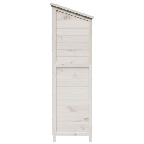 Shed ogrodowy Biały 106 x 56 x 176,5 cm Drewno inżynieryjne
