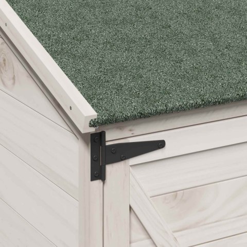Shed ogrodowy Biały 106 x 56 x 176,5 cm Drewno inżynieryjne