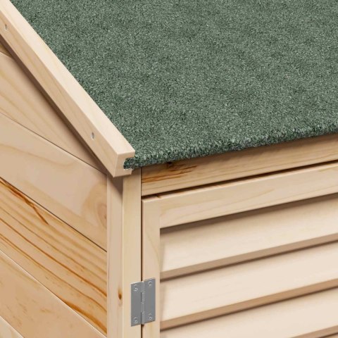 Shed ogrodowy naturalny 106 x 56 x 176,5 cm Drewno Świerkowe