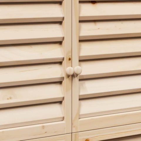 Shed ogrodowy naturalny 106 x 56 x 176,5 cm Drewno Świerkowe