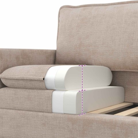 Sofa Beżowy 156 x 81 x 87,5 cm Poliester