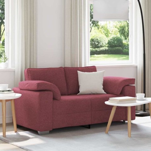 Sofa dwuosobowa Czerwone wino 160 cm tkanina