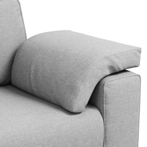 Sofa dwuosobowa Szary chmur 160 cm tkanina
