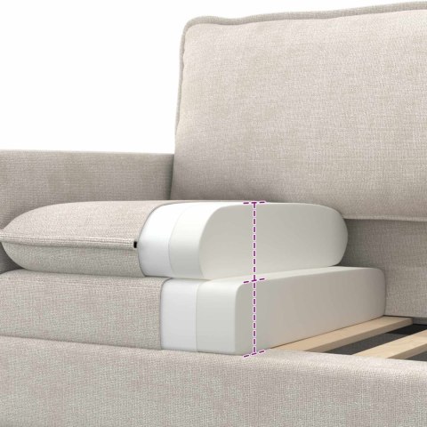 Sofa kremowy 156 x 81 x 87,5 cm Poliester
