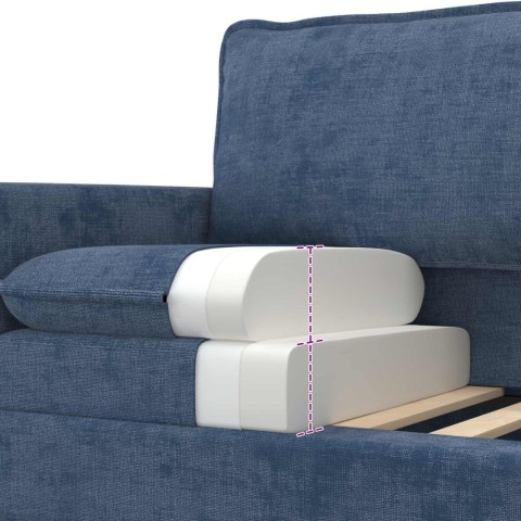 Sofa niebieski 156 x 81 x 87,5 cm Poliester