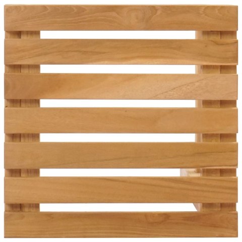 Stołek barowy 4 pcs naturalny Lite drewno teakowe